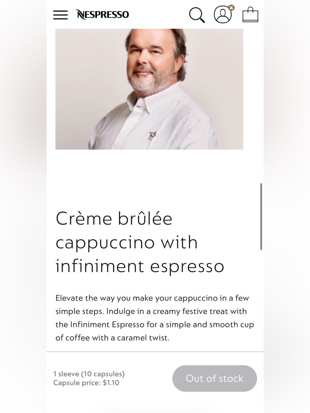 Nespresso Pierre Hermé Infiniment Espresso - 20 sleeves - Picture 8 of 8